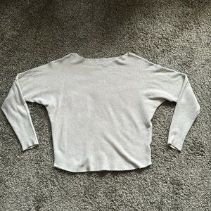 Milano Silver Jeweled Sweater Size Medium